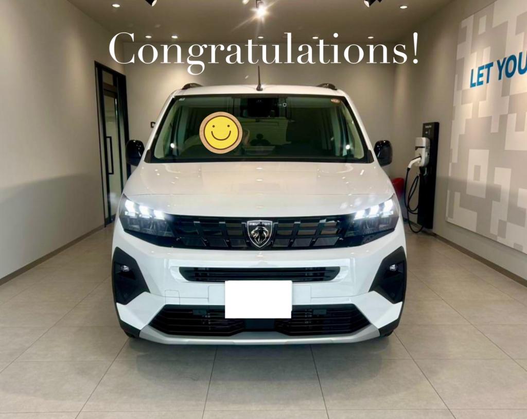 ✨PEUGEOT RIFTER ご納車✨